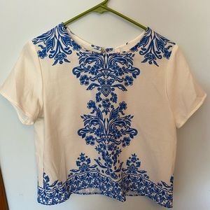 Blue and White Matching Set